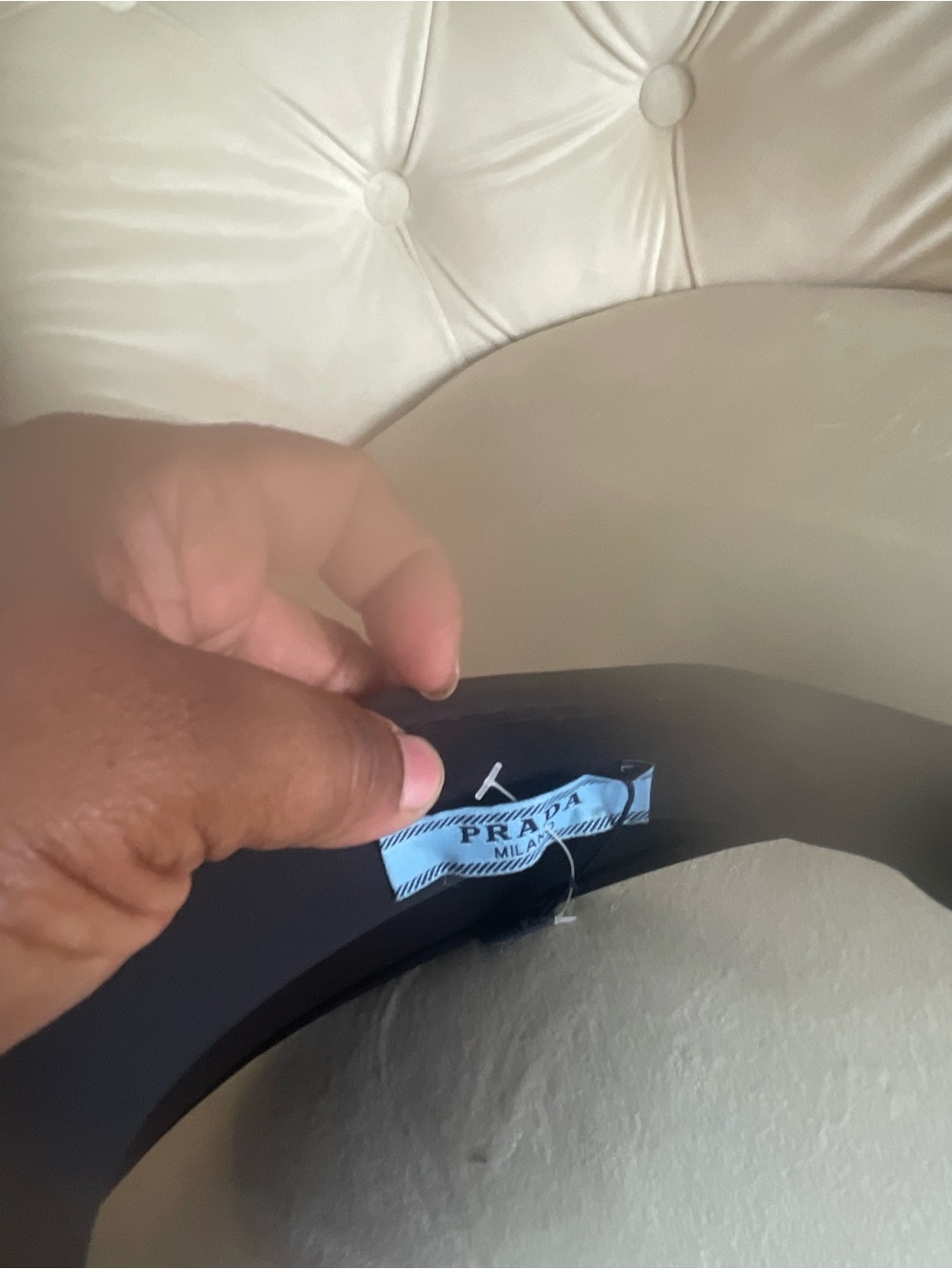 Prada Black Logo Visor - Picture 8 of 12